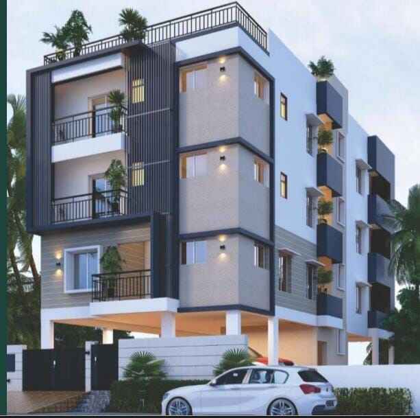North-facing 3BHK flat for sale in Velachery near Pulithivakkam Railway Station, 1155 sqft with lift and car parking.