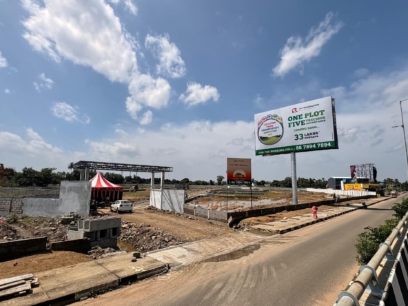 Poonamalle plot for sale by Elite Realtors is your chance to invest in one of Chennai’s most promising residential areas. With plot sizes ranging from 800 sqft to 2400 sqft, these CMDA-approved plots offer flexibility for building dream homes or investment properties. Priced starting at ₹45 lakhs, this is an ideal opportunity for both end-users and investors seeking growth. The plots are located on the Outer Ring Road, ensuring smooth connectivity to major highways and nearby business hubs. Additionally, proximity to Nazrathpet Metro makes commuting effortless, enhancing the value and lifestyle quotient of these plots. With north and east-facing orientations, the plots receive optimal sunlight and ventilation, aligning with traditional vastu preferences. Elite Realtors guarantees verified documentation and a hassle-free buying process. Investing in a Poonamalle plot for sale ensures you acquire property in a CMDA-approved layout, providing peace of mind and legal security. The area is witnessing rapid infrastructure development, making it a prime spot for future appreciation. Whether you’re planning to construct a modern villa, a cozy family home, or seeking long-term investment, Elite Realtors offers expert guidance and support throughout the buying process. The combination of strategic location, CMDA approval, and competitive pricing makes this Poonamalle plot for sale a rare opportunity not to be missed. With growing connectivity, urban amenities, and upcoming developments, Poonamalle is poised to become one of Chennai’s most desirable residential destinations. Secure your plot today through Elite Realtors and invest in a property that promises both convenience and future growth. Contact Elite Realtors now to schedule a site visit and explore this exclusive Poonamalle plot for sale—where lifestyle meets investment opportunity.