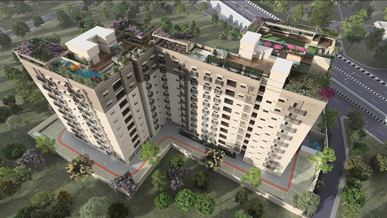 Exterior view of new 3 BHK flats in Koyambedu